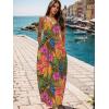 imageUOUA Hawaiian Dresses Women Plus Size Luau Party Sundress Summer Maxi Tropical Boho Beach DressTropicalleopard