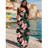 imageUOUA Hawaiian Dresses Women Plus Size Luau Party Sundress Summer Maxi Tropical Boho Beach DressYwxred