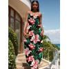 imageUOUA Hawaiian Dresses Women Plus Size Luau Party Sundress Summer Maxi Tropical Boho Beach DressYwxred