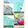 imageUOUA Mens Beach 2 Piece Outfits Hawaiian Flower Button Down Shirts and Shorts SetsGreen80s