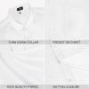 imageUOUA Mens Button Down Short Sleeve Dress Shirts Wrinkle Free Business Shirt Summer Casual TopAwhite
