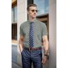 imageUOUA Mens Button Down Short Sleeve Dress Shirts Wrinkle Free Business Shirt Summer Casual TopB2grey
