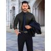 imageUOUA Mens Button Down Short Sleeve Dress Shirts Wrinkle Free Business Shirt Summer Casual TopC3black