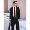 imageUOUA Mens Button Down Short Sleeve Dress Shirts Wrinkle Free Business Shirt Summer Casual TopC3pink