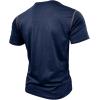 imageUOUA Mens Henley Shirts Short Sleeve Casual TShirts Cotton Basic Tops01 Navy Blue