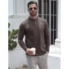 imageUOUA Mens Henley Shirts Short Sleeve Casual TShirts Cotton Basic Tops02 Grey