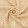 imageUOUA Mens Knit Button Down Shirt Short Sleeve Vintage Shirts Breathable Summer Beach TopsCream