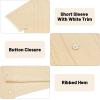 imageUOUA Mens Knit Button Down Shirt Short Sleeve Vintage Shirts Breathable Summer Beach TopsCream