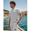 imageUOUA Mens Short Sets 2 Piece Summer Outfits Casual Short Sleeve CrewNeck Shirts ampamp Shorts Track Suit Jogging LoungewearGrey