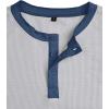 imageUOUA Mens Waffle Henley Short Sleeve Shirts Casual Basic Button TShirt Classic Summer Tops01 White