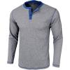 imageUOUA Mens Waffle Henley Short Sleeve Shirts Casual Basic Button TShirt Classic Summer Tops02 Grey