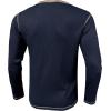 imageUOUA Mens Waffle Henley Short Sleeve Shirts Casual Basic Button TShirt Classic Summer Tops02 Navy Blue