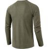 imageUOUA Mens Waffle Henley Short Sleeve Shirts Casual Basic Button TShirt Classic Summer Tops03 Army Green