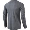 imageUOUA Mens Waffle Henley Short Sleeve Shirts Casual Basic Button TShirt Classic Summer Tops03 Grey