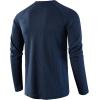 imageUOUA Mens Waffle Henley Short Sleeve Shirts Casual Basic Button TShirt Classic Summer Tops03 Navy Blue