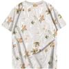 imageUOUA Women Oversized Graphic TShirt Casual Cotton Tees Printed Summer TopsBeige Branches