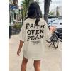 imageUOUA Women Oversized Graphic TShirt Casual Cotton Tees Printed Summer TopsFaithapricot