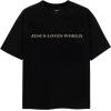 imageUOUA Women Oversized Graphic TShirt Casual Cotton Tees Printed Summer TopsJesuslovesworldblack