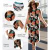 imageUOUA Women Summer Maxi Dresses Plus Size Casual Hawaiian Sundress Sleeveless Loose Split Beach Dress with PocketsYellow