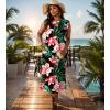 imageUOUA Women Summer Maxi Dresses Plus Size Casual Hawaiian Sundress Sleeveless Loose Split Beach Dress with PocketsYwxred