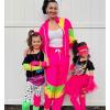 imageUOUA Womens Color Block 2 Piece 80s 90s Outfits Long Sleeve Windbreaker Jacket Tracksuit SetPink