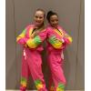 imageUOUA Womens Color Block 2 Piece 80s 90s Outfits Long Sleeve Windbreaker Jacket Tracksuit SetPink