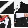imageUOUA Womens Plus Size Jogging Suit 2 Piece Sweatsuit Long Sleeve Jacket ampamp Pants Two Piece Track Set OutfitRetro Black