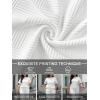 imageUOUA Womens Plus Size Sweatsuit 2 Piece Outfits Summer Short Sleeve Tops Wide Leg Pants Tracksuit Lounge SetsWhite