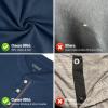 imageUOUA 2pcs Mens Henley Shirts Short Sleeve Casual TShirts Cotton Basic Tops01 BlackBlack