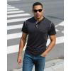 imageUOUA 2pcs Mens Henley Shirts Short Sleeve Casual TShirts Cotton Basic Tops01 BlackBlack