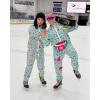 imageUOUA 80s Outfit Men 90s Tracksuit Costumes Halloween 70s Windbreaker Jacket Track Suit 2 Piece Hip Hop SetGreenish Print