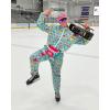 imageUOUA 80s Outfit Men 90s Tracksuit Costumes Halloween 70s Windbreaker Jacket Track Suit 2 Piece Hip Hop SetGreenish Print