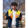 imageUOUA 80s Outfit Men 90s Tracksuit Costumes Halloween 70s Windbreaker Jacket Track Suit 2 Piece Hip Hop SetNavy