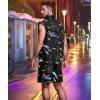 imageUOUA Men 80s Outfit 90s Costume 2 Piece Shorts Set Themed Party Clothes80s Print