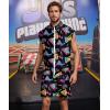 imageUOUA Men 80s Outfit 90s Costume 2 Piece Shorts Set Themed Party ClothesBlack Print