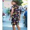 imageUOUA Men 80s Outfit 90s Costume 2 Piece Shorts Set Themed Party ClothesBlack Print
