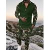 imageUOUA Mens 2 Piece Set Casual Outfits Polo Long Sleeve Shirt ampamp Pants Track Suit Loungewear Athletic SweatsuitGreen Camouflage