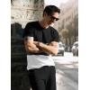 imageUOUA Mens 2 Piece Sweatsuits Outfits Short Sleeve Pullover Loungewear ampamp Joggers Sweatpants Summer Casual Track Suits SetBlackblockgrey