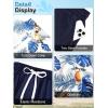 imageUOUA Mens Beach 2 Piece Outfits Hawaiian Flower Button Down Shirts and Shorts Sets BlueMonstera XL