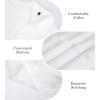 imageUOUA Mens Casual Button Down Shirts Short Sleeve Summer Textured Tops for Beach VacationWhite