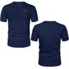 imageUOUA Mens Crewneck Sweatshirts Soild Color Geometric Texture T Shirts Short Sleeve Casual Pullover ShirtNavyblue