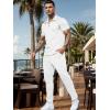 imageUOUA Mens Sweat Suits Set Tracksuit 2 Piece Outfits Short Sleeve Casual Sweatshirt ampamp Loose Jogging PantsWhite