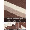 imageUOUA Mens Zipper Polo Shirts Short Sleeve Sweatshirts Soild Color Tops Striped Texture Casual Golf TBlock Khaki