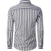 imageVATPAVE Mens Casual Stylish Striped Shirt Long Sleeve Button Down Shirt Regular Fit Dress Shirt with PocketNavy