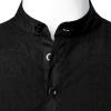 imageVATPAVE Mens Henley Pirate Shirts Gothic Victorian Long Sleeve Dress Shirts Cosplay Costume TopsBlack