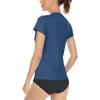 imageBoladeci Womens Sun Shirts UPF 50 UV Protection Short Sleeve Rash Guard Quick Dry Lightweight Top TShirts Swim ShirtsBlue Gray