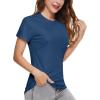 imageBoladeci Womens Sun Shirts UPF 50 UV Protection Short Sleeve Rash Guard Quick Dry Lightweight Top TShirts Swim ShirtsBlue Gray