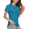 imageBoladeci Womens Sun Shirts UPF 50 UV Protection Short Sleeve Rash Guard Quick Dry Lightweight Top TShirts Swim ShirtsBlue Green