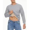 imageBoladeci Mens Full Sherpa Lined Crewneck Sweatshirts Heavyweight Fleece Pullover Thick Thermal Long Sleeve CottonArmy Green