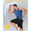 imageBoladeci Mens Tank Top Workout Athletic Quick Dry UPF 50 Sun Protection Lightweight Summer Beach Gym Sleeveless ShirtsBlue Gray